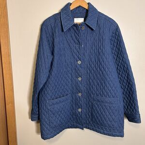 Charles Keath Medium Women’s Jacket Quilted 100% Cotton Cottage Core